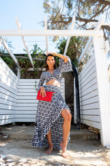 The Wrap Skirt Lotus Black