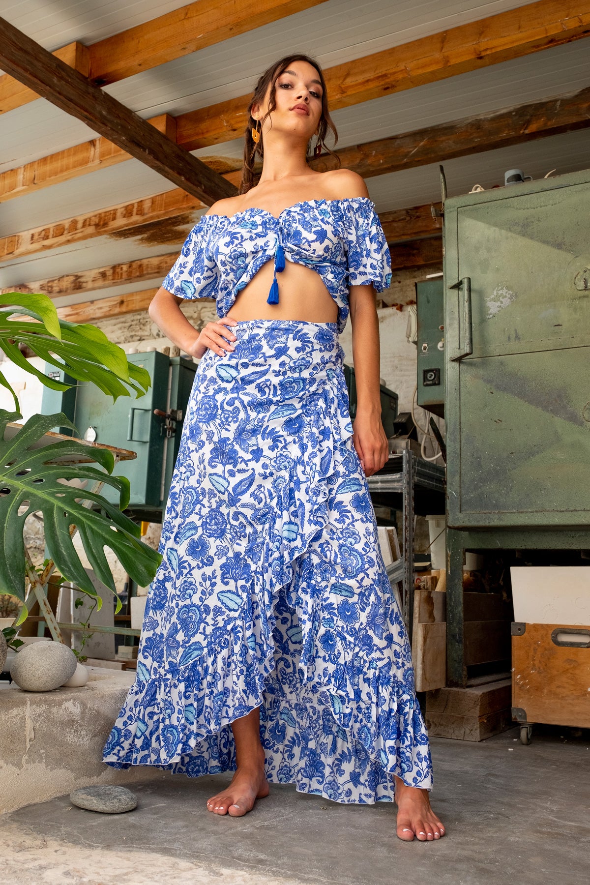 Skirt Wrap Maxi with Lilly Pattern Voila Summer Fashion Voila summer fashion